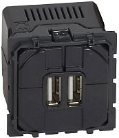 Розетка USB тип A+A без накладки без рамки Legrand Celiane 2-м. картинка